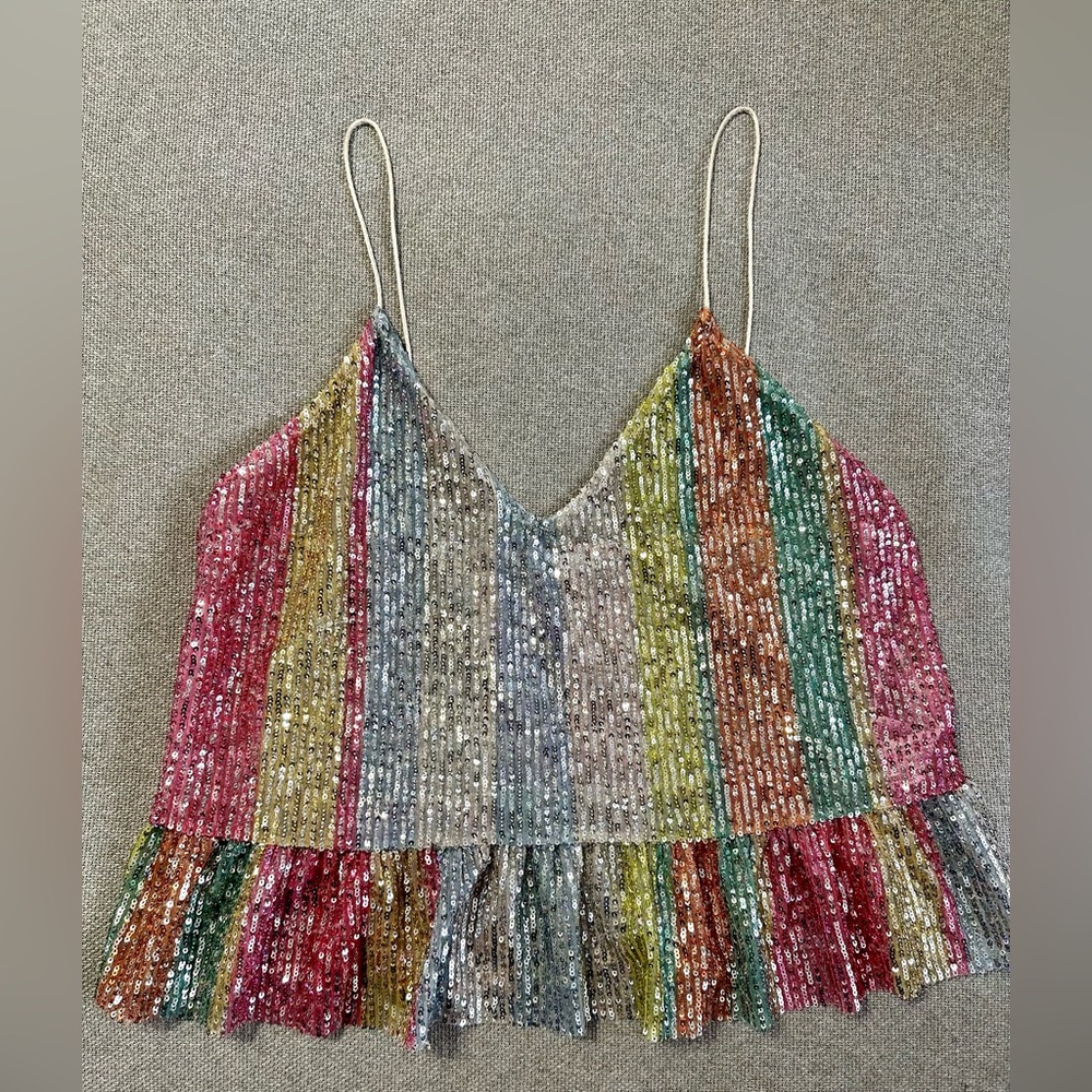 Zara Sequin Top